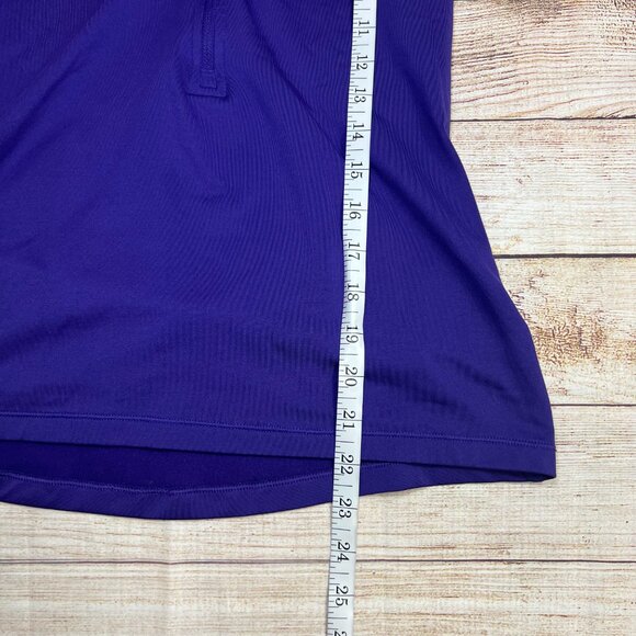 Nike Pro Dri-FIT Purple Half Zip Pullover Size Small Thumbholes Workout Running - Picture 4 of 14